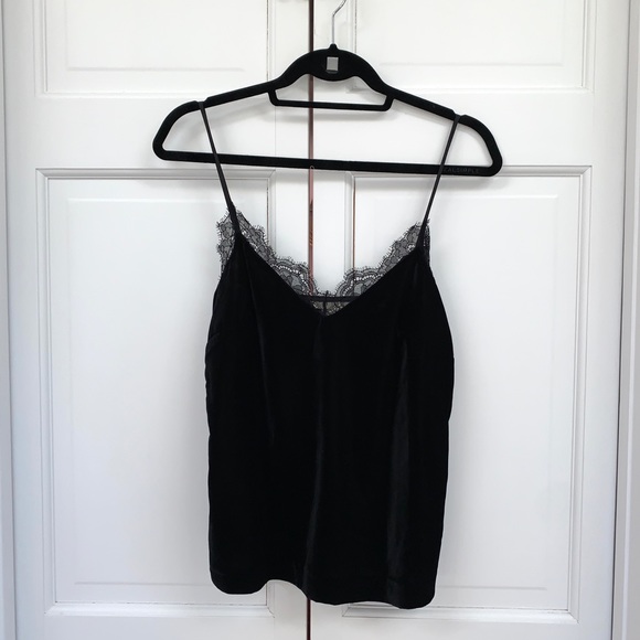 H&M Black Velvet Lace Camisole - Picture 6 of 6